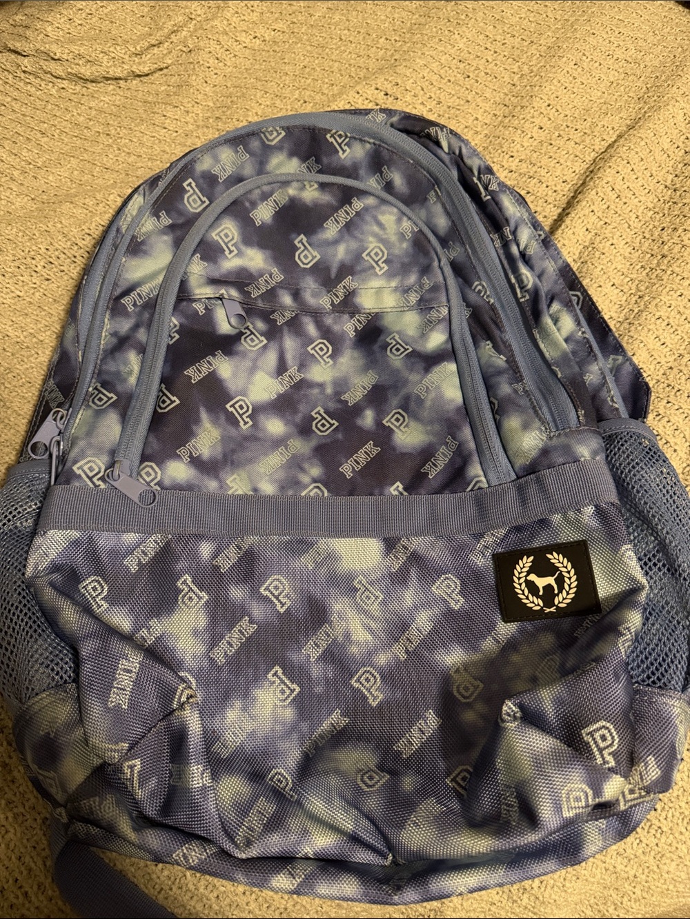 PINK Victoria's Secret Lavender Tie-Dye Backpack